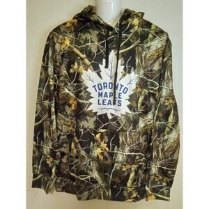 Toronto Maple Leafs NHL Foco Big Logo Camo Hoodie Large